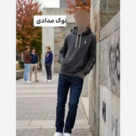 هودی پلو اسپرت پنبه داخل کرکی ضخیم گرم